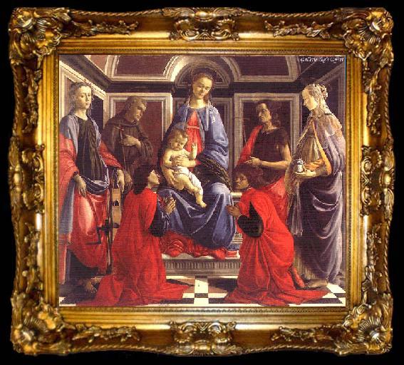 framed  BOTTICELLI, Sandro San Ambrogio Altarpiece, ta009-2